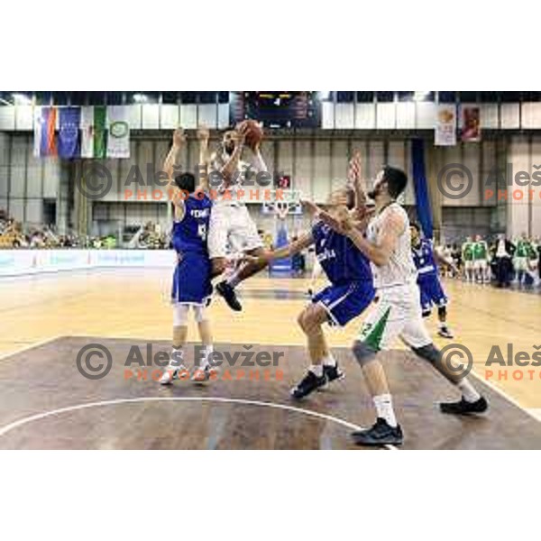 Devin Oliver in action during second match in the Final series of Nova KBM league basketball match between Union Olimpija and Rogaska in Ljubljana on May 19, 2017