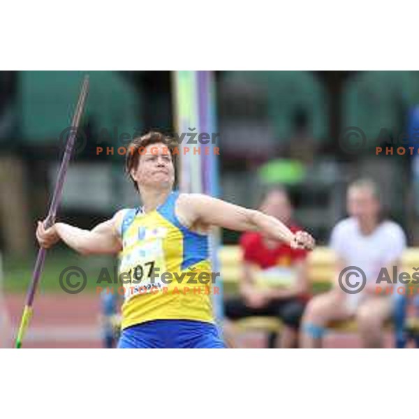 Martina Ratej in action during Slovenian Team Athletics Championship in Celje on May 21, 2017
