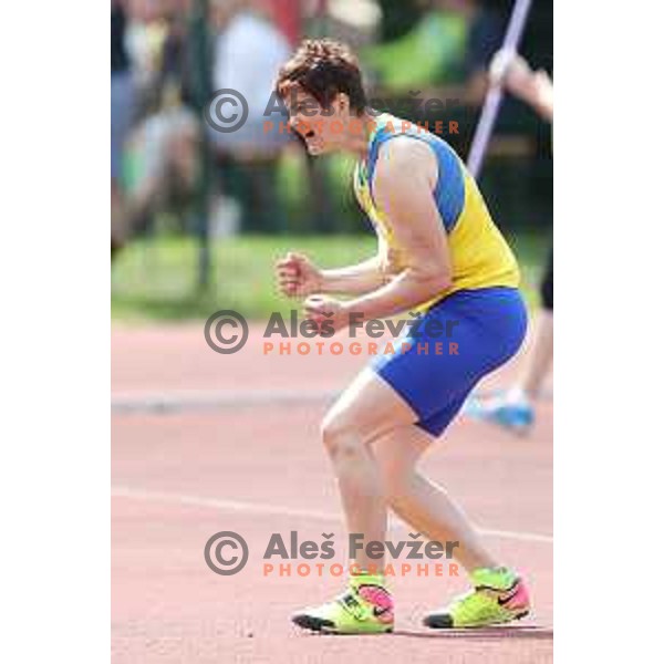 Martina Ratej in action during Slovenian Team Athletics Championship in Celje on May 21, 2017