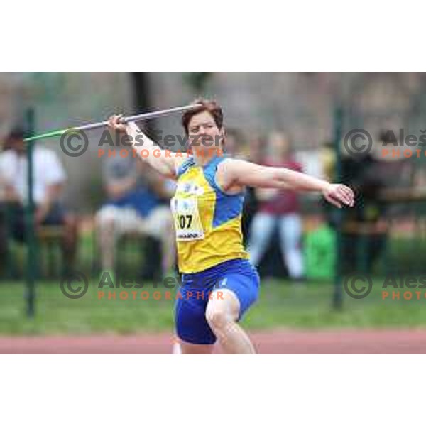 Martina Ratej in action during Slovenian Team Athletics Championship in Celje on May 21, 2017