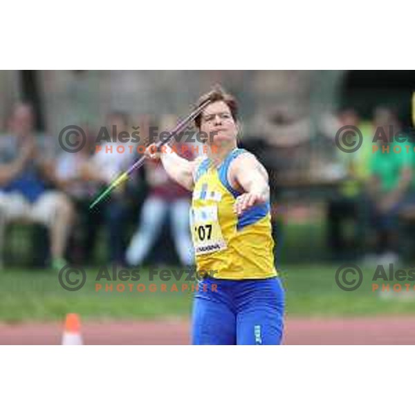 Martina Ratej in action during Slovenian Team Athletics Championship in Celje on May 21, 2017