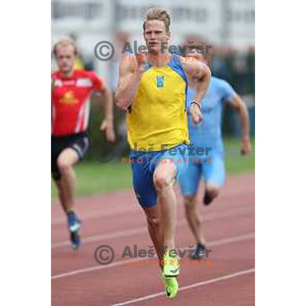 Luka Janezic in action during Slovenian Team Athletics Championship in Celje on May 21, 2017