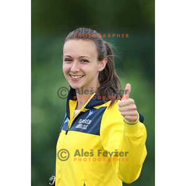 Marusa Cernjul in action during Slovenian Team Athletics Championship in Celje on May 21, 2017