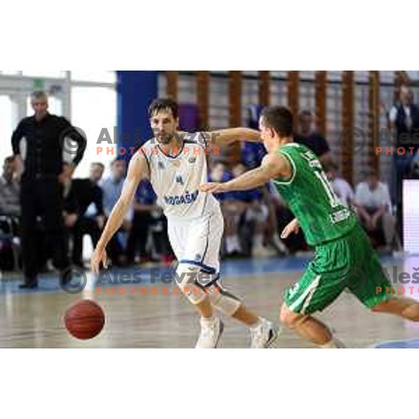 action during third game in the Final of Nova KBM league 2016-2017 between KK Rogaska and Union Olimpija in Rogaska Slatina, Slovenia on May 21, 2017