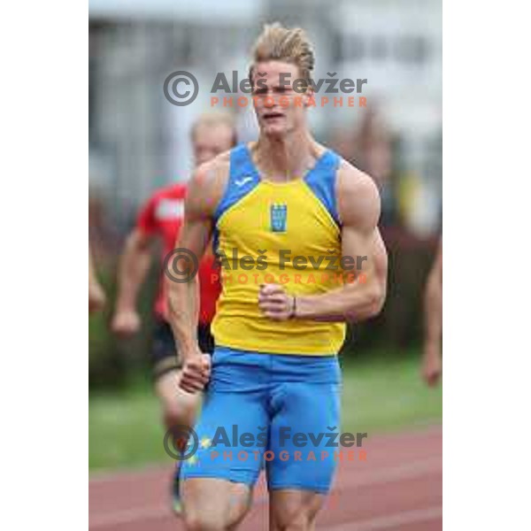 Luka Janezic in action during Slovenian Team Athletics Championship in Celje on May 21, 2017