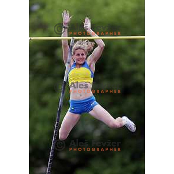 Nusa Maver in action during Slovenian Team Athletics Championship in Celje on May 21, 2017