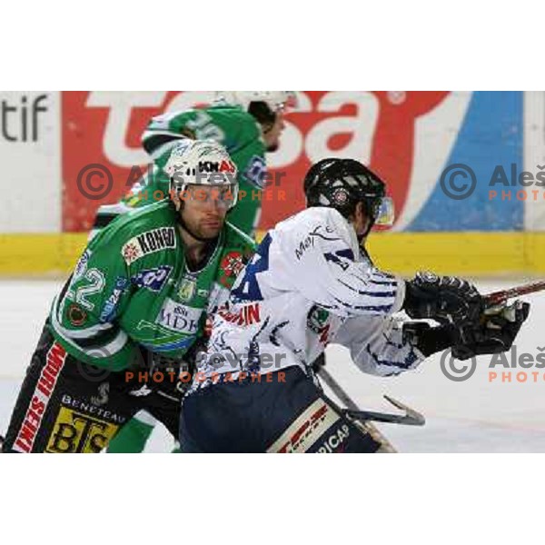 Kuznik at ice-hockey match ZM Olimpija- Alba Volan in EBEL league , played in Ljubljana (Slovenia) 31.11.2007. Photo by Ales Fevzer 