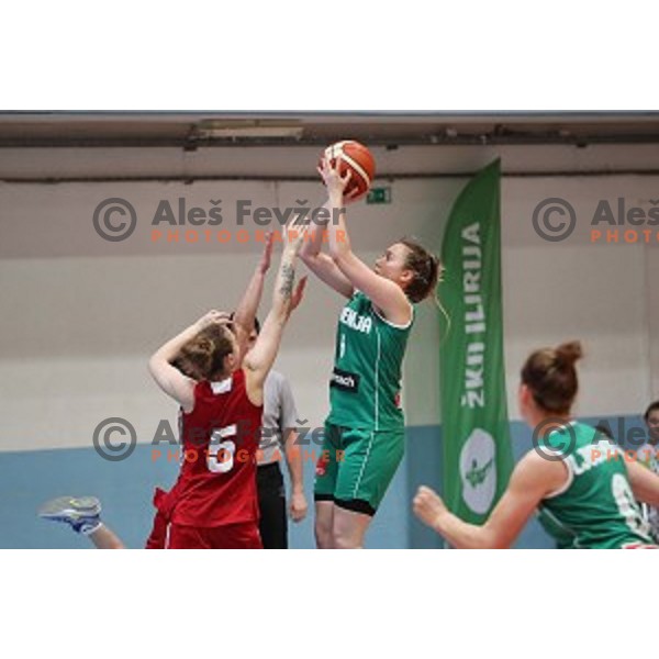 Anamaria Prezelj in action during friendly women\'s basketball match between Slovenia and Poland in Jezica Hall, Ljubljana on May 27, 2017