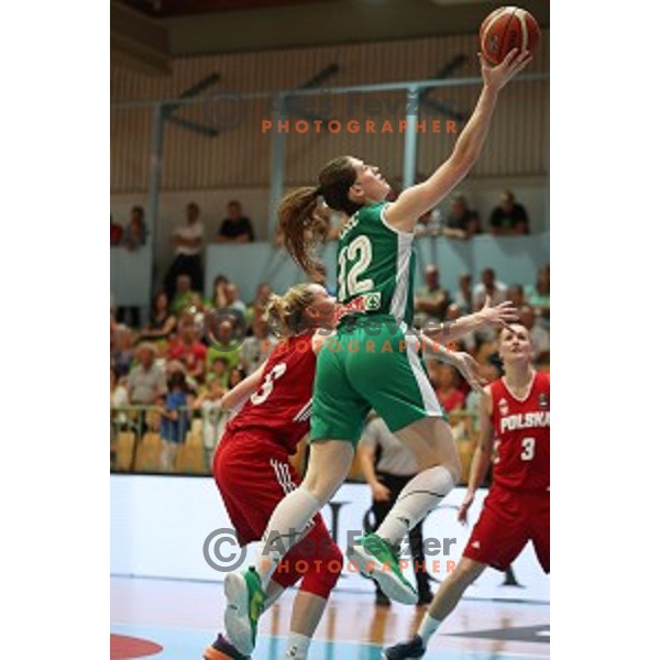 Eva Lisec in action during friendly women\'s basketball match between Slovenia and Poland in Jezica Hall, Ljubljana on May 27, 2017