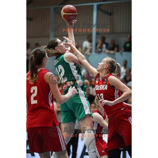 Eva Lisec in action during friendly women\'s basketball match between Slovenia and Poland in Jezica Hall, Ljubljana on May 27, 2017