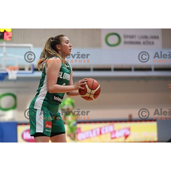 Anamaria Prezelj in action during friendly women\'s basketball match between Slovenia and Poland in Jezica Hall, Ljubljana on May 27, 2017