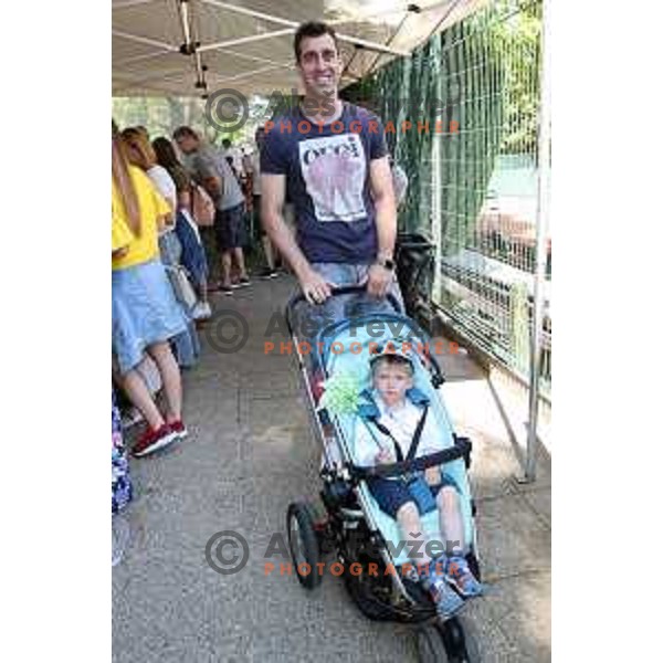 Drazen Bubnic at Union Olimpija club day and picnic in Tivoli park, Ljubljana, Slovenia on May 28, 2017