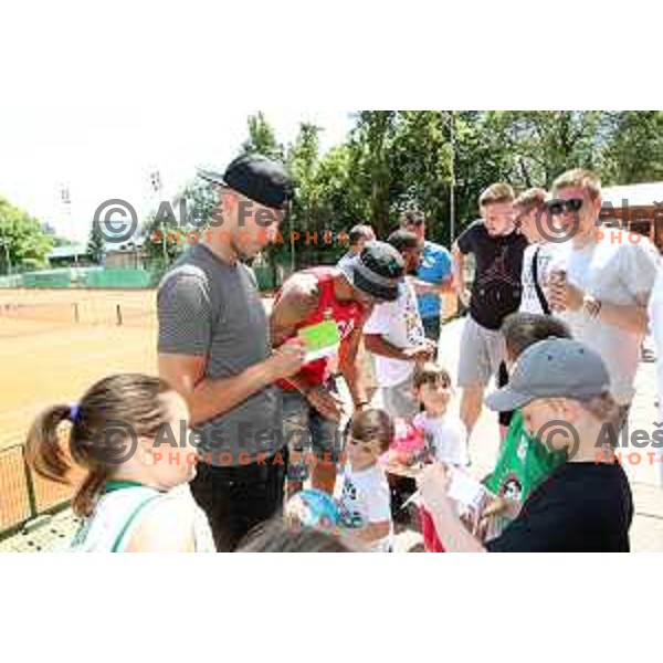 Mirko Mulalic at Union Olimpija club day and picnic in Tivoli park, Ljubljana, Slovenia on May 28, 2017