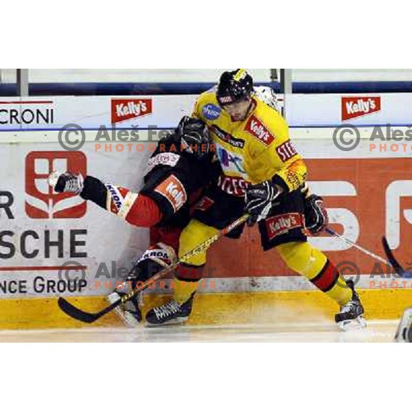 ice-hoceky match Acroni Jesenice- Vienna capitals in 21st round of Ebel league,played in Jesenice (Slovenia) 16.11.2007. Photo by Ales Fevzer 