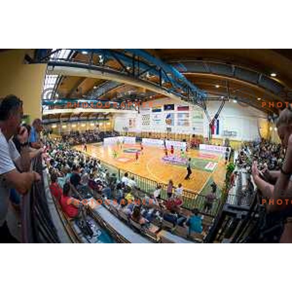Arena high school Celje during friendly basketball match between Slovenia - Croatia, played in Celje, Slovenia on June 1st, 2017
