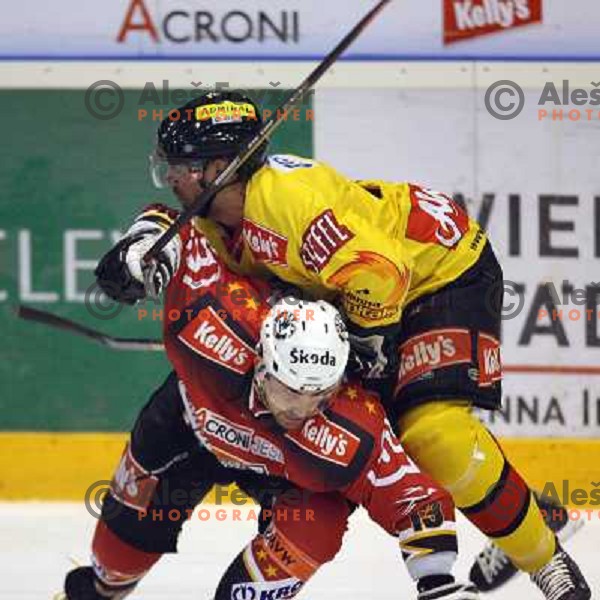 Zagar at ice-hockey match Acroni Jesenice- Vienna capitals in 21st round of Ebel league,played in Jesenice (Slovenia) 16.11.2007. Photo by Ales Fevzer 