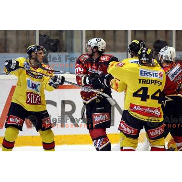 Poloncic at ice-hockey match Acroni Jesenice- Vienna capitals in 21st round of Ebel league,played in Jesenice (Slovenia) 16.11.2007. Photo by Ales Fevzer 
