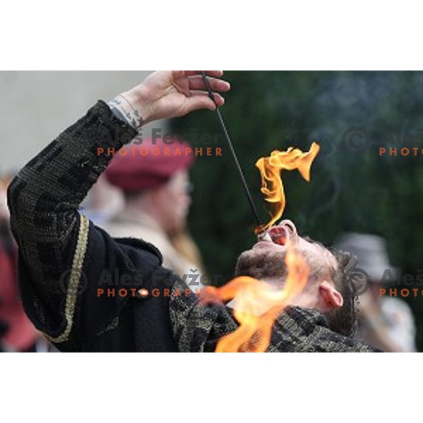 Medieval Days at Bled castle, Slovenia on June 4, 2017
