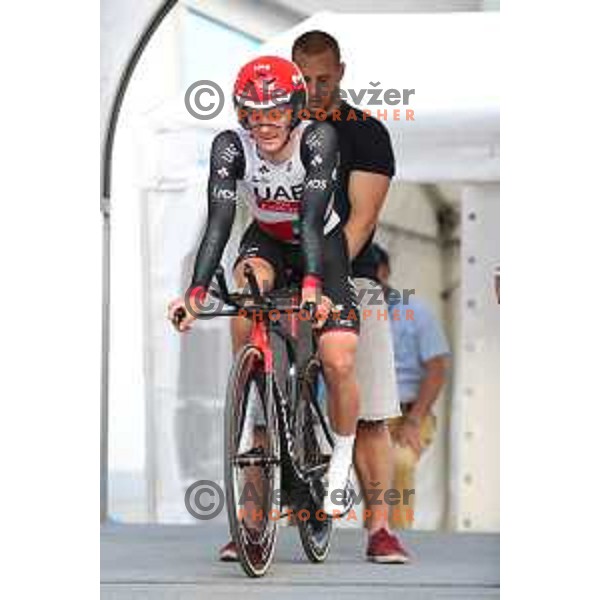 Jan Polanc ( SLO, team UAE) during Time Trial at Slovenian Championships at 36. Maraton Franja BTC City in Ljubljana, Slovenia on June 9, 2017