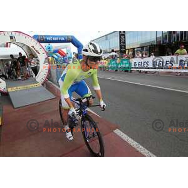 during Time Trial at Slovenian Championships at 36. Maraton Franja BTC City in Ljubljana, Slovenia on June 9, 2017