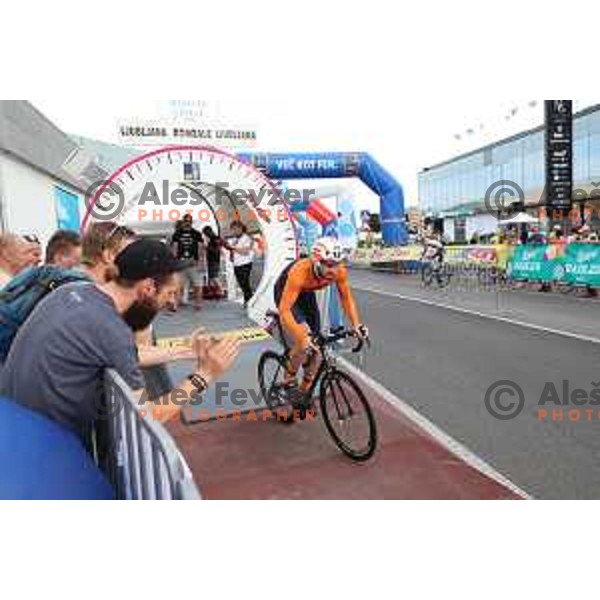 during Time Trial at Slovenian Championships at 36. Maraton Franja BTC City in Ljubljana, Slovenia on June 9, 2017