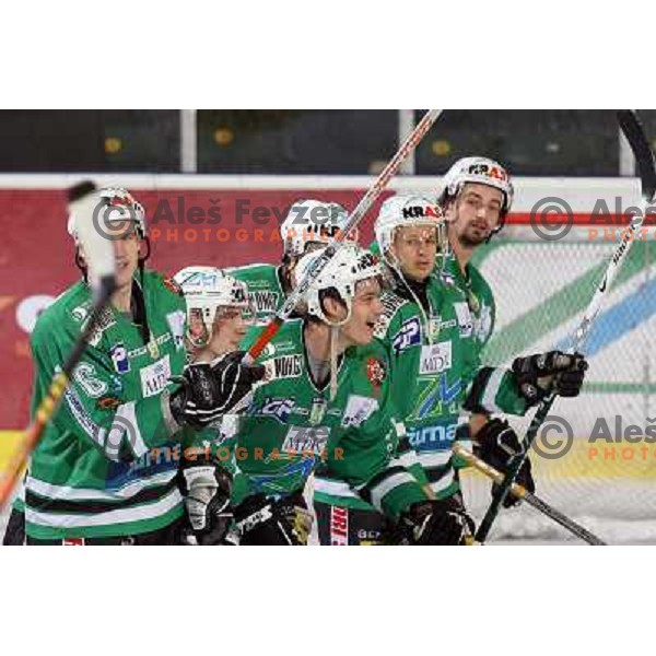 ice-hockey match ZM Olimpija-Acroni Jesenice in 22nd round of Ebel league,played in LJUBLJANA (Slovenia) 18.11.2007. ZM Olimpija won 5:4 after shot-out. Photo by Ales Fevzer 