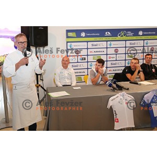 Chef Janez Bratovz (JB Restaurant) at Tour of Slovenia press conference in City museum, Ljubljana on June 14, 2017