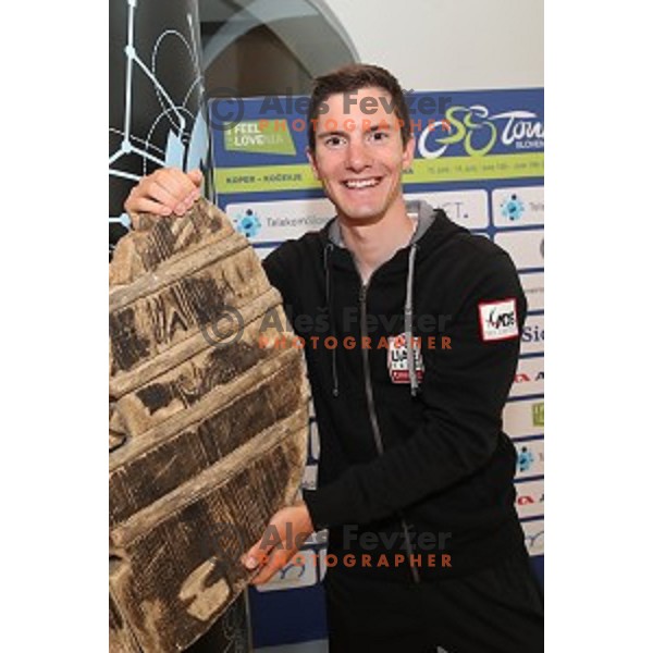 Jan Polanc at Tour of Slovenia press conference in City museum, Ljubljana on June 14, 2017