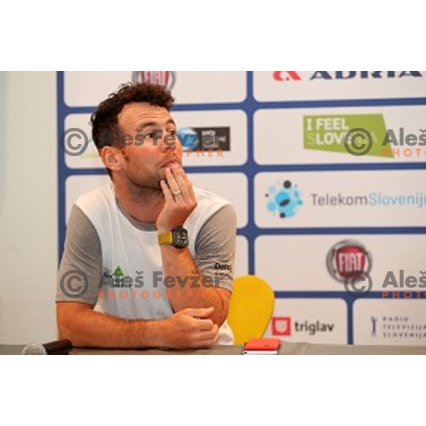 Mark Cavendish (GBR) at Tour of Slovenia press conference in City museum, Ljubljana on June 14, 2017