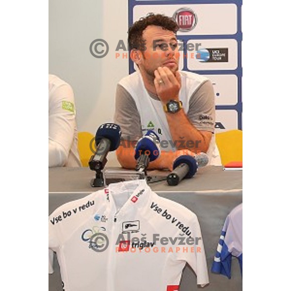 Mark Cavendish (GBR) at Tour of Slovenia press conference in City museum, Ljubljana on June 14, 2017