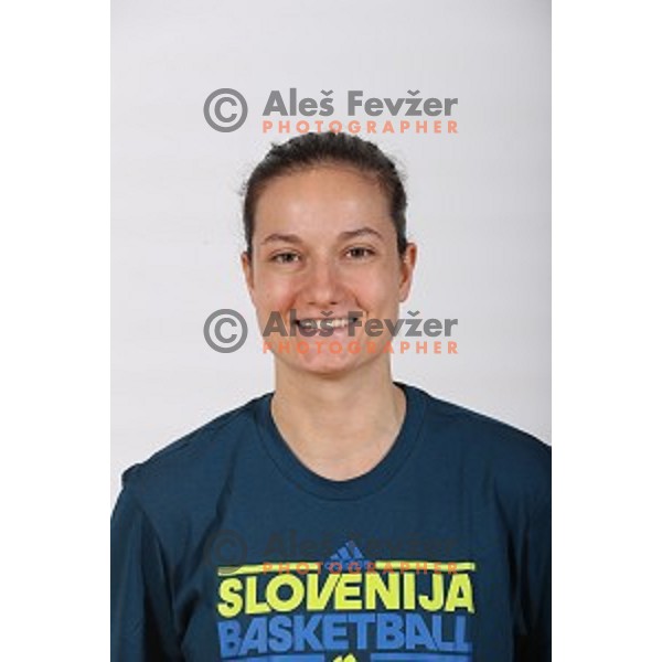 Nika Baric, member of Slovenia Women\'s basketball team at Euroepan Championships in Prague, Czech Republic from 16-25 of June, 2017