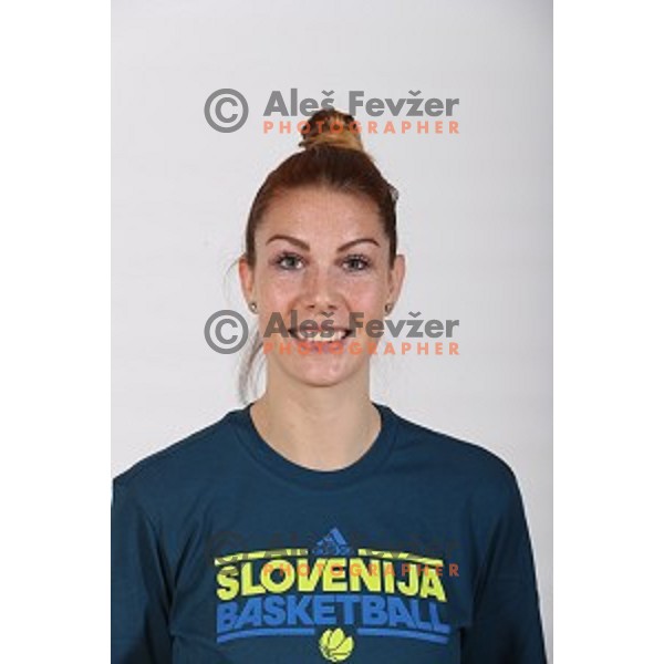 Tina trebec, member of Slovenia Women\'s basketball team at Euroepan Championships in Prague, Czech Republic from 16-25 of June, 2017
