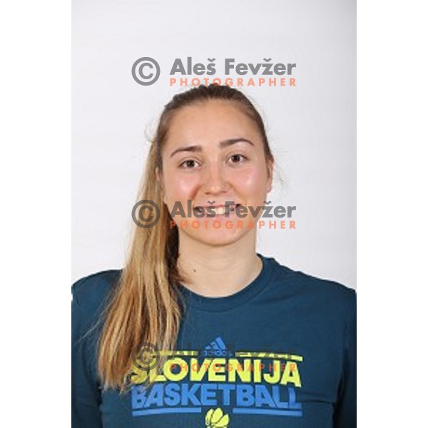 Annamaria prezelj, member of Slovenia Women\'s basketball team at Euroepan Championships in Prague, Czech Republic from 16-25 of June, 2017