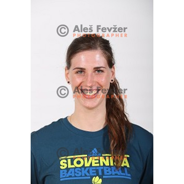 Eva Lisec, member of Slovenia Women\'s basketball team at Euroepan Championships in Prague, Czech Republic from 16-25 of June, 2017