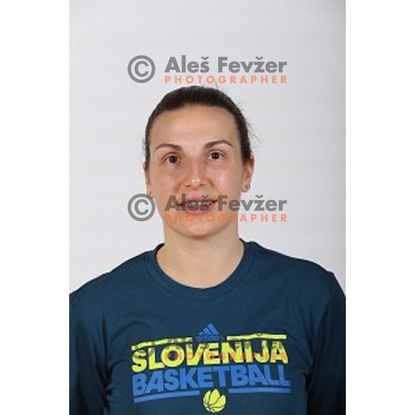 Teja Oblak, member of Slovenia Women\'s basketball team at Euroepan Championships in Prague, Czech Republic from 16-25 of June, 2017