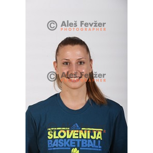 Rebeka Abramovic, member of Slovenia Women\'s basketball team at Euroepan Championships in Prague, Czech Republic from 16-25 of June, 2017