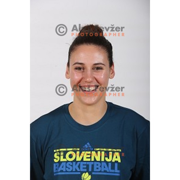 Tina Jakovina, member of Slovenia Women\'s basketball team at Euroepan Championships in Prague, Czech Republic from 16-25 of June, 2017