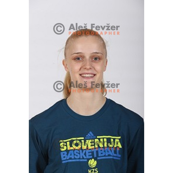 Larisa Ocivrk, member of Slovenia Women\'s basketball team at Euroepan Championships in Prague, Czech Republic from 16-25 of June, 2017