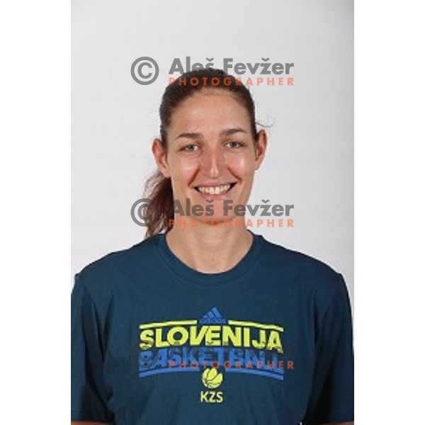 Sandra Pirsic, member of Slovenia Women\'s basketball team at Euroepan Championships in Prague, Czech Republic from 16-25 of June, 2017
