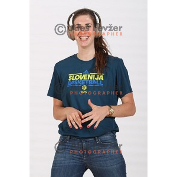 Eva Lisec, member of Slovenia Women\'s basketball team at Euroepan Championships in Prague, Czech Republic from 16-25 of June, 2017