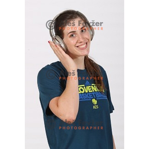 Eva Lisec, member of Slovenia Women\'s basketball team at Euroepan Championships in Prague, Czech Republic from 16-25 of June, 2017