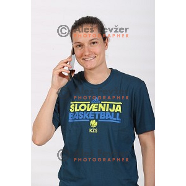 Nika Baric, member of Slovenia Women\'s basketball team at Euroepan Championships in Prague, Czech Republic from 16-25 of June, 2017