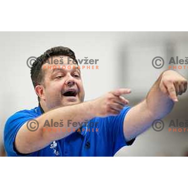 Damir Grgic, head coach of team Slovenia during basketball match between Slovenia and France at European Women Basketball Championship 2017, played in Arena Kralovka, Prague, Czech Republic on June 16, 2017