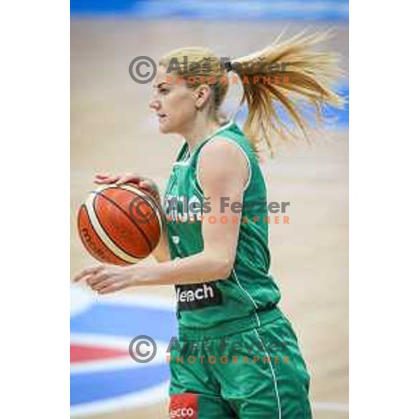 of Slovenia in action during basketball match between Slovenia and Greece at European Women Basketball Championship 2017, played in Arena Kralovka, Prague, Czech Republic on June 17, 2017