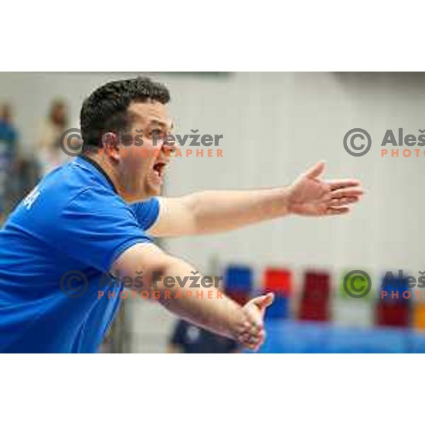 Damir Grgic, head coach of team Slovenia during basketball match between Slovenia and Greece at European Women Basketball Championship 2017, played in Arena Kralovka, Prague, Czech Republic on June 17, 2017