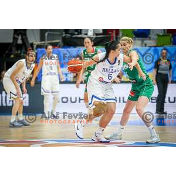 Maja Erkic of Slovenia in action during basketball match between Slovenia and Greece at European Women Basketball Championship 2017, played in Arena Kralovka, Prague, Czech Republic on June 17, 2017