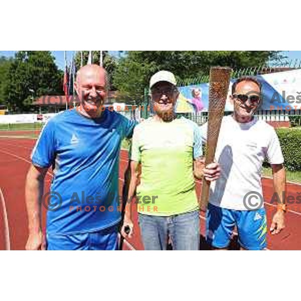 Slovene Olympians Matjaz Debelak, Franc Skerlj and Roman Kejzar at Final event of Moja Norma 2017 Campaign at Kodeljevo, Ljubljana, Slovenia on June 18, 2017