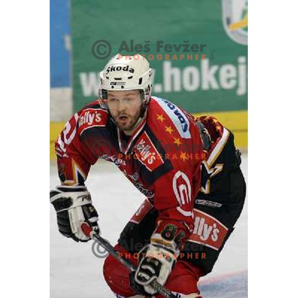 Andrej Hebar at ice-hockey match ZM Olimpija-Acroni Jesenice in 22nd round of Ebel league,played in LJUBLJANA (Slovenia) 18.11.2007. Photo by Ales Fevzer 