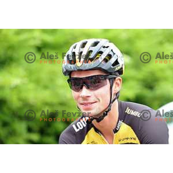 Primoz Roglic of Lotto Jumbo at Slovenian National Road Race Championship in Kranj on June 25, 2017