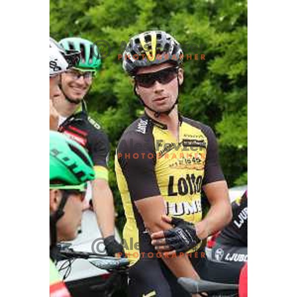 Primoz Roglic of Lotto Jumbo at Slovenian National Road Race Championship in Kranj on June 25, 2017